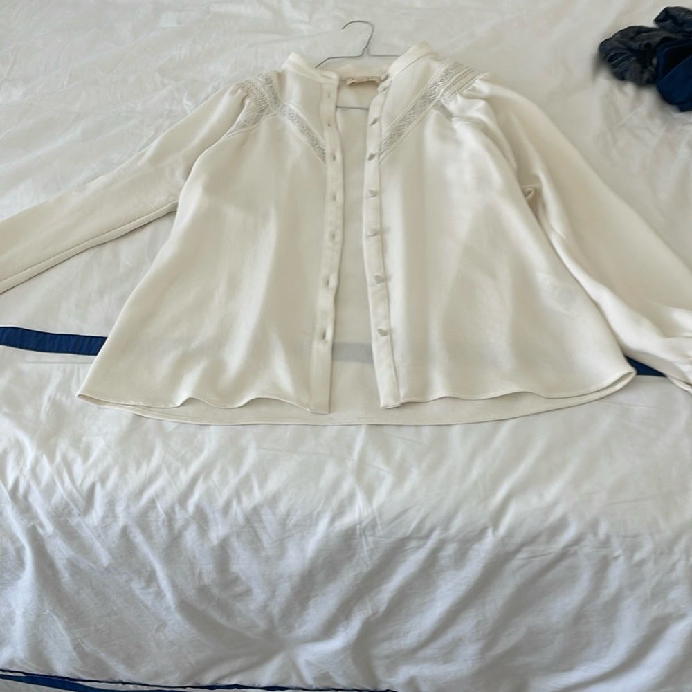 Sezane beige top